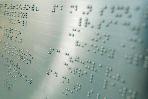 greenblue braille abstract image